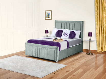 Cannas upholstered bed