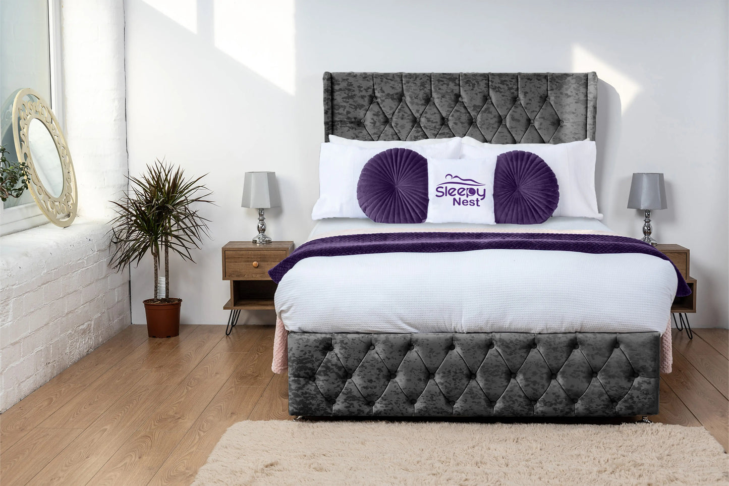 Luxor Wingback Divan Bed