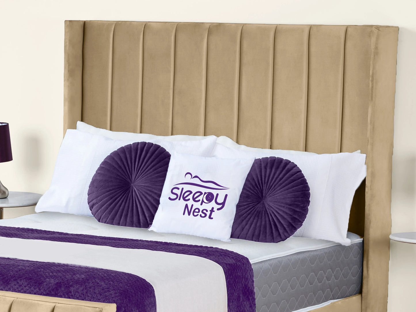 Empire Winged upholstered Bed