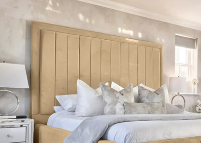 Geneva lined Upholstered Bed
