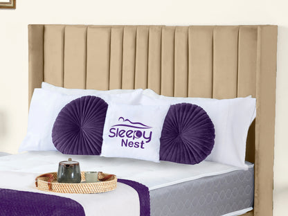 Valencia Lined Wings Upholstered Bed