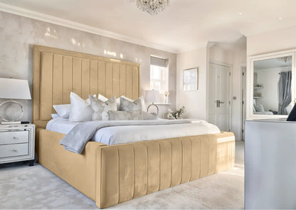 Geneva lined Upholstered Bed