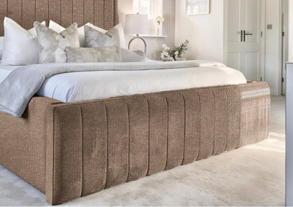 Geneva lined Upholstered Bed
