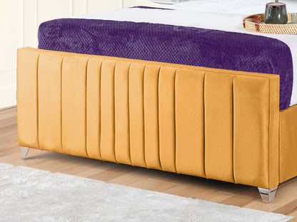 Valencia Lined Wings Upholstered Bed