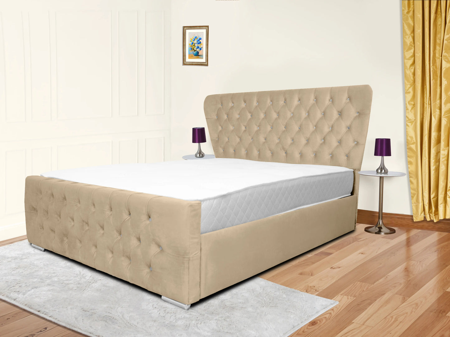 Kendall Winged Upholstered Bed