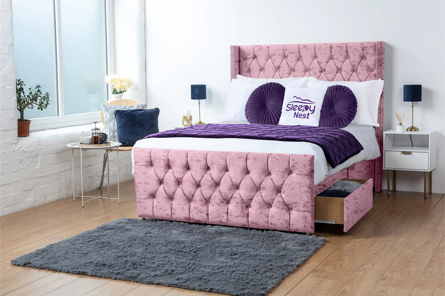 Emily Wingback Divan Bed
