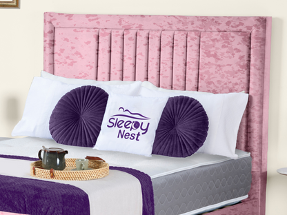 Cannas upholstered bed