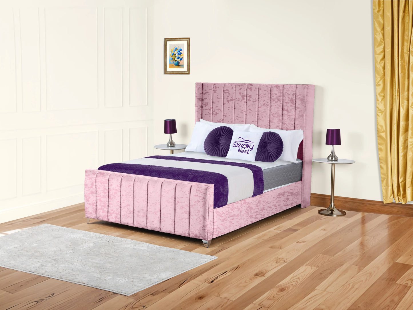 Empire Winged upholstered Bed
