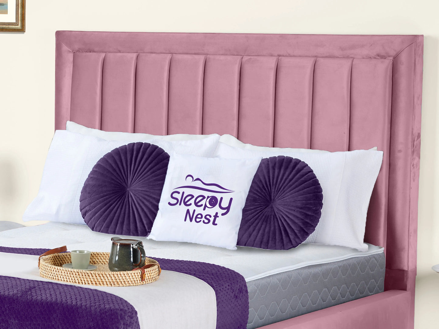 Grand panel Upholstered bed