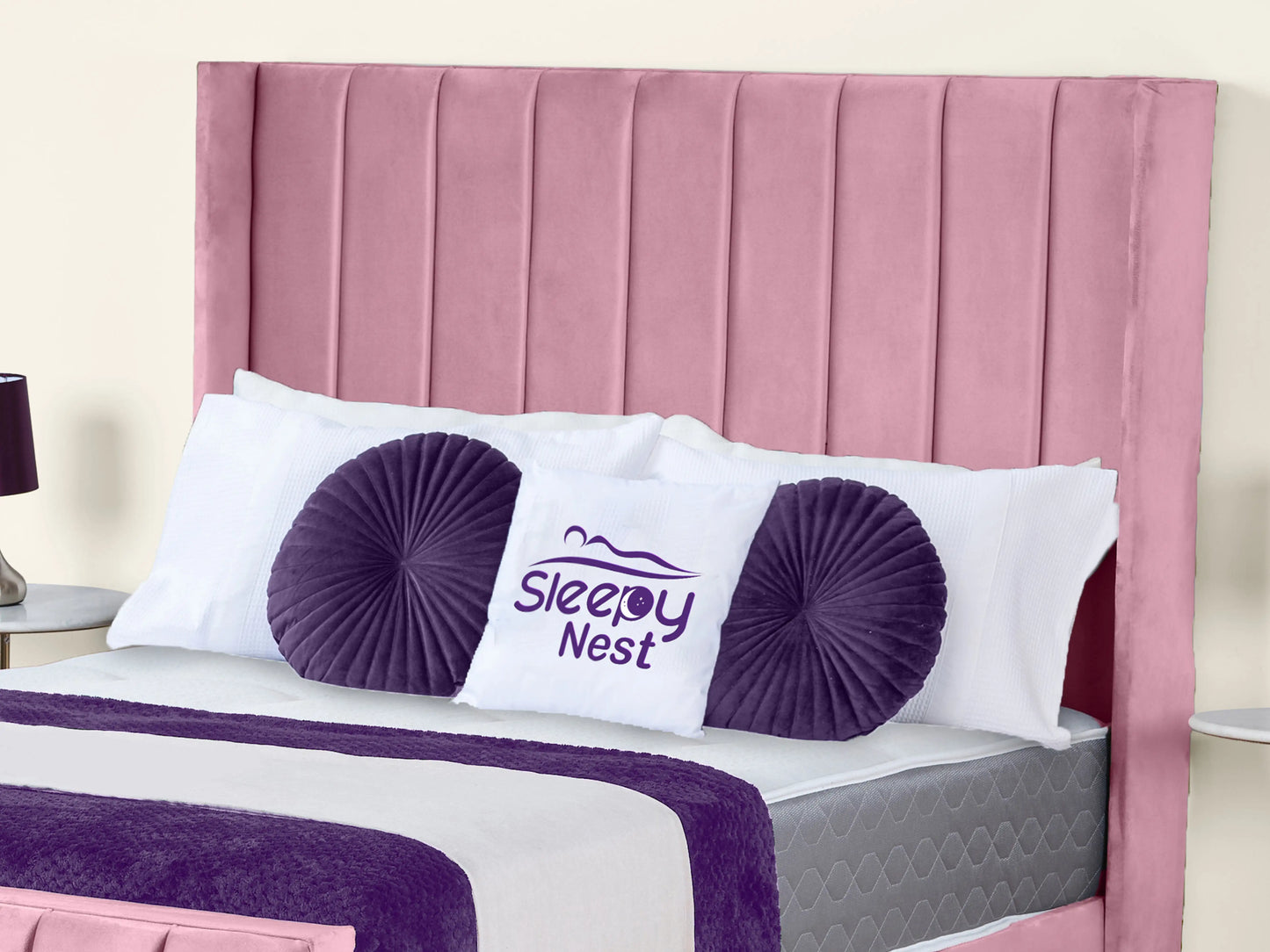 Empire Winged upholstered Bed