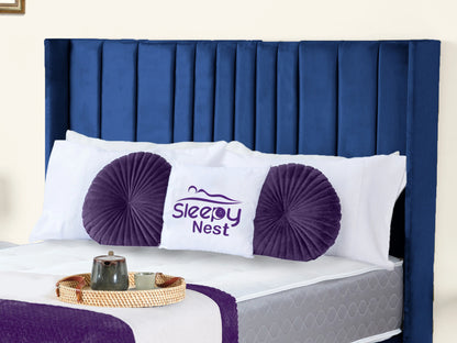 Valencia Lined Wings Upholstered Bed