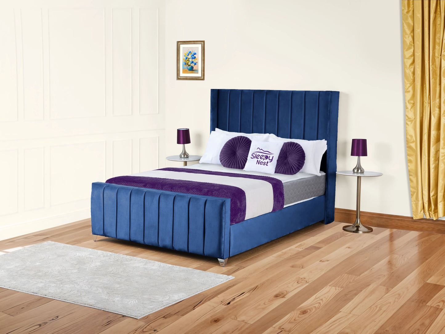 Empire Winged upholstered Bed