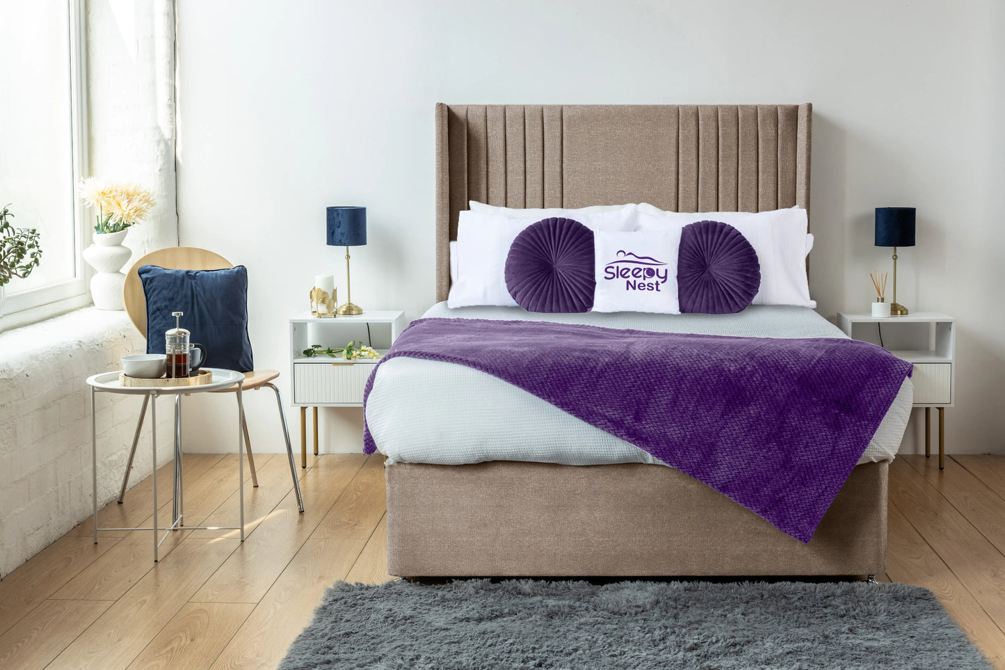 Skyline wingback Divan Bed