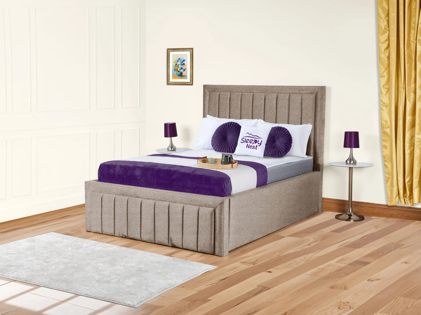 Grand panel Upholstered bed