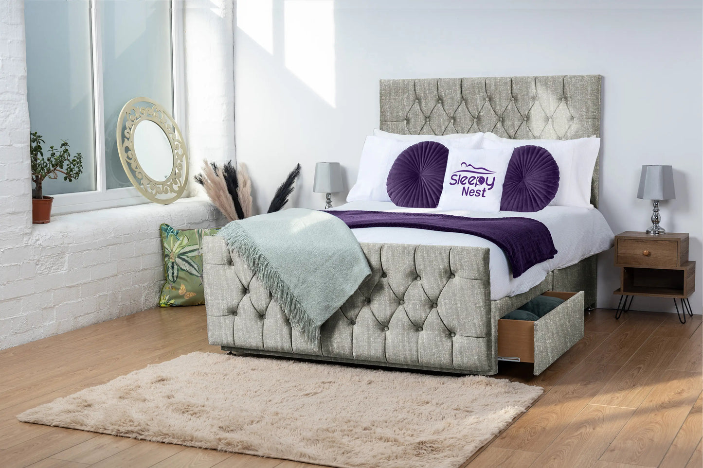 Jublie Chesterfield Divan Bed