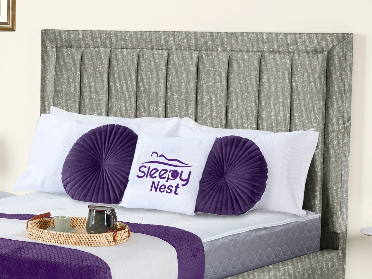Grand panel Upholstered bed