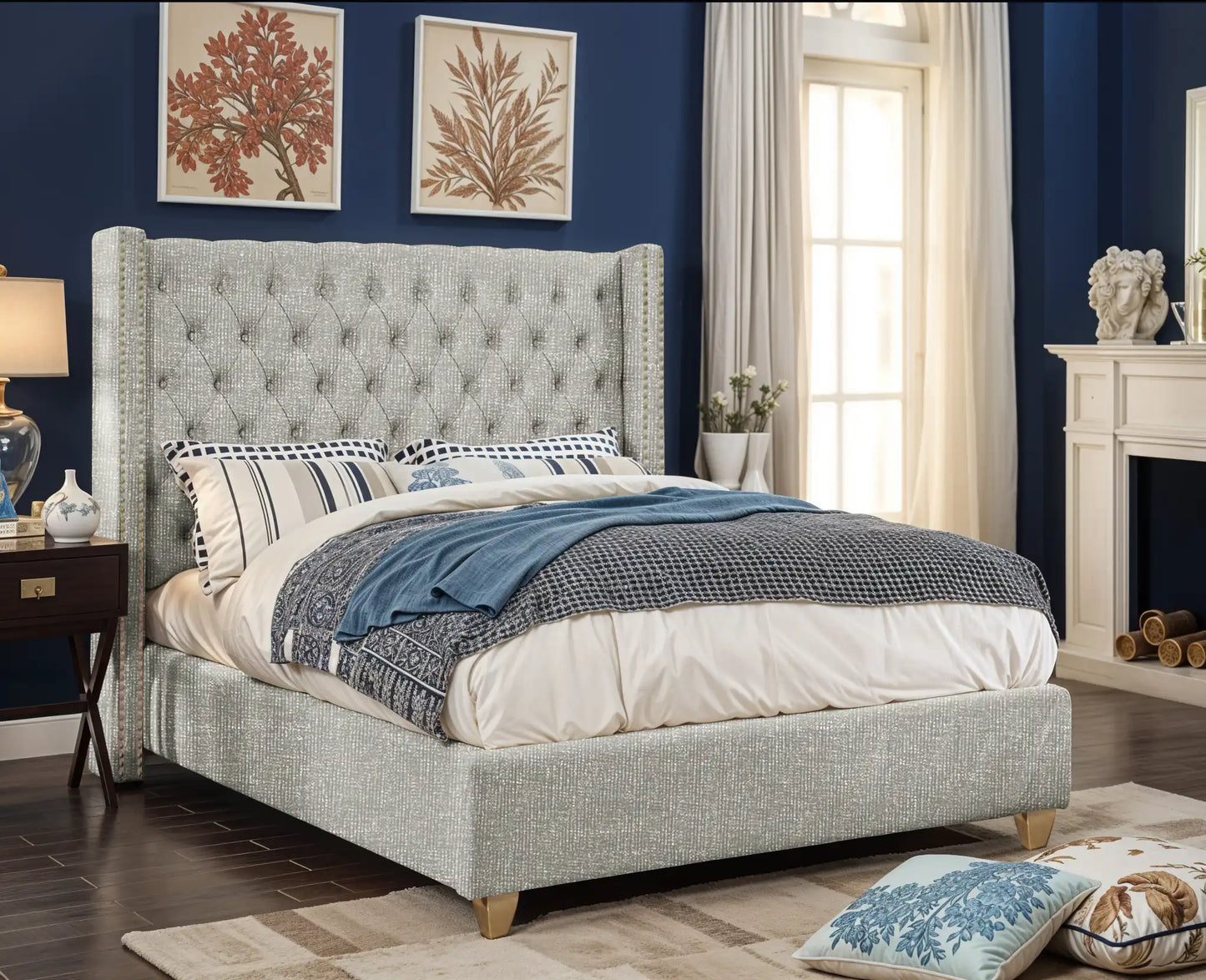 Designed Upholstered Bed