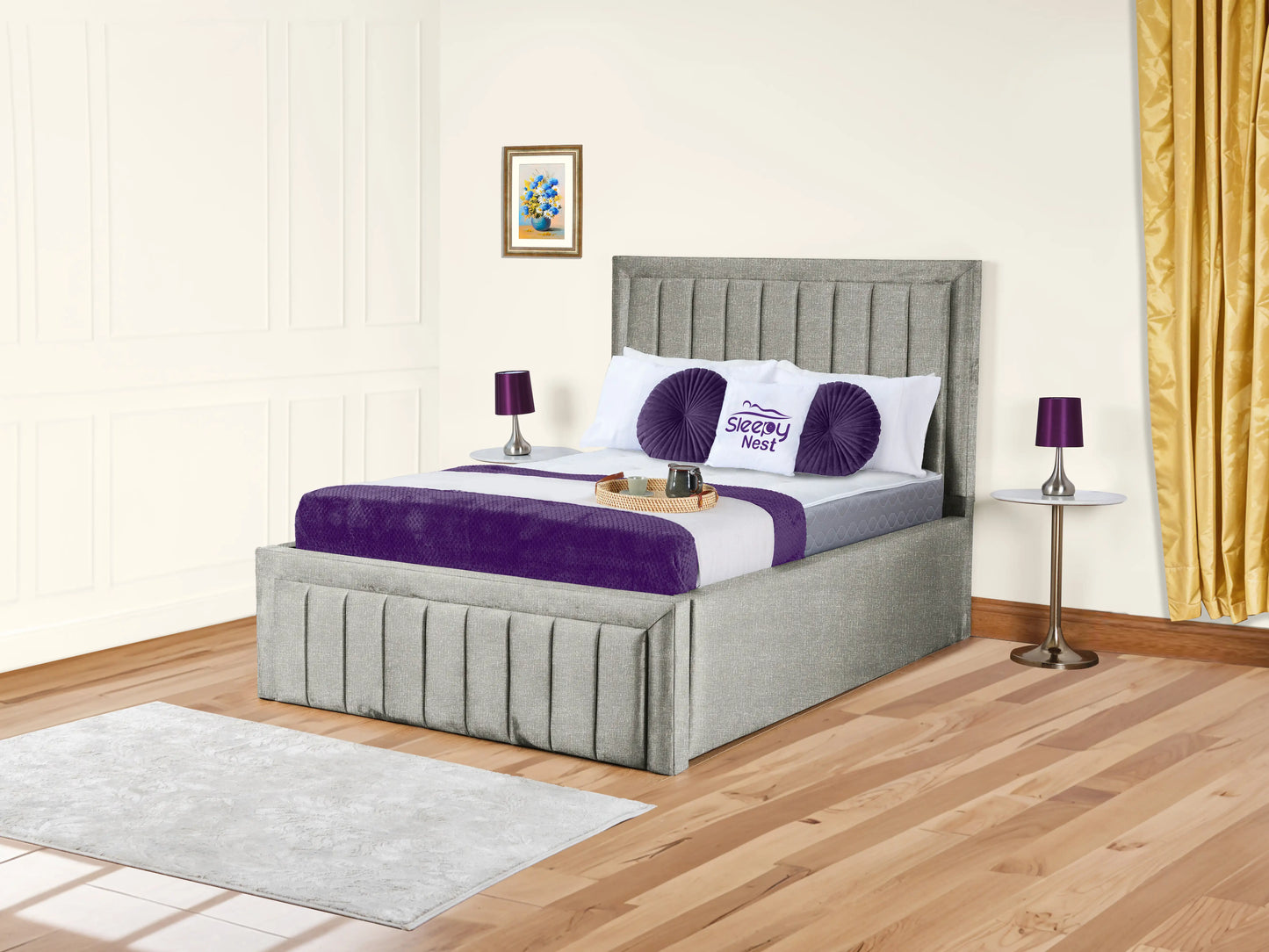Grand panel Upholstered bed