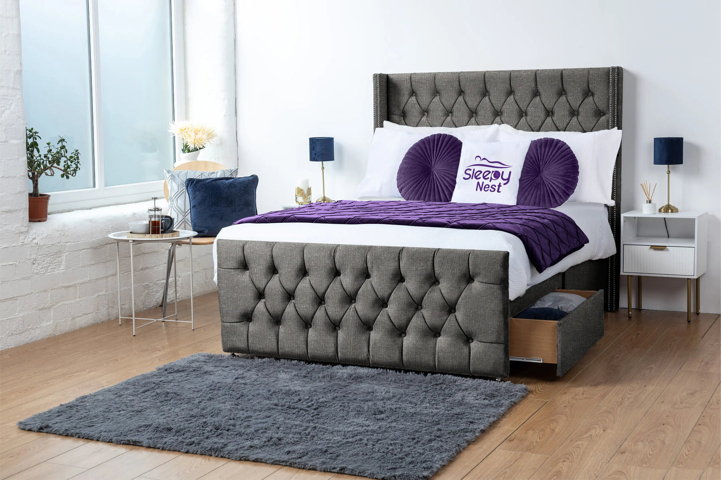 Emily Wingback Divan Bed