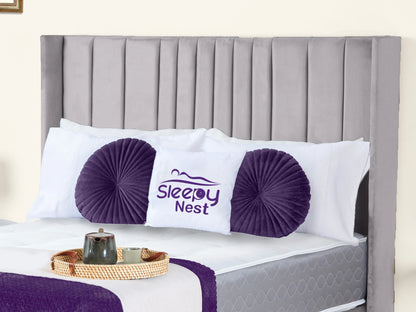 Valencia Lined Wings Upholstered Bed