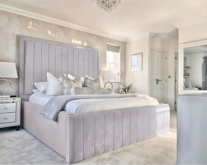 Geneva lined Upholstered Bed