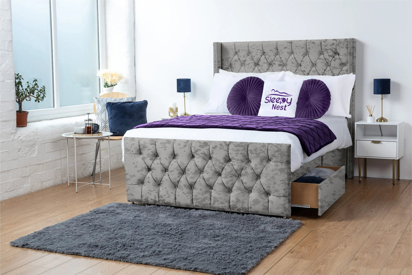 Emily Wingback Divan Bed