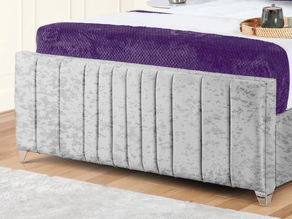 Valencia Lined Wings Upholstered Bed