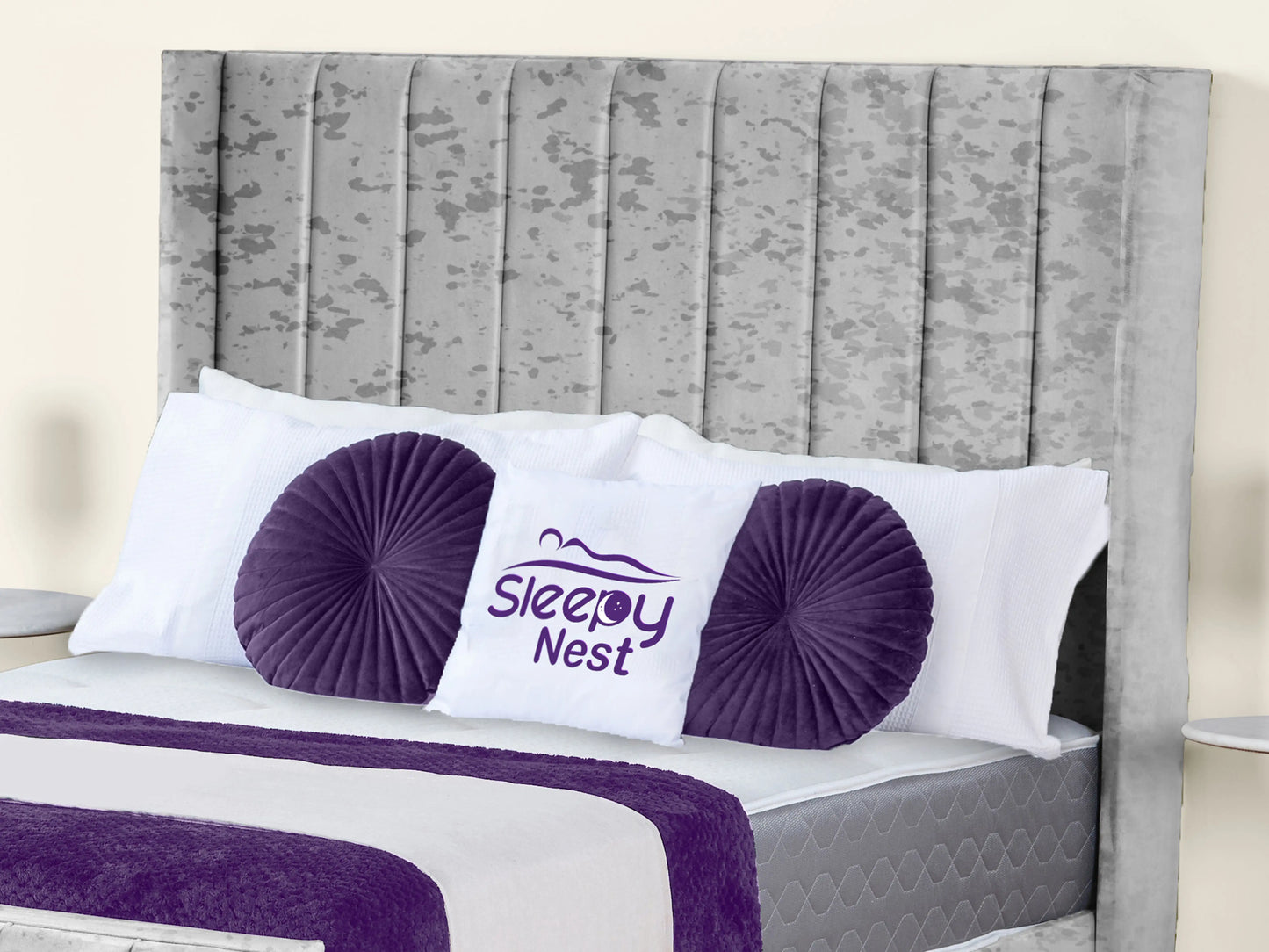 Empire Winged upholstered Bed