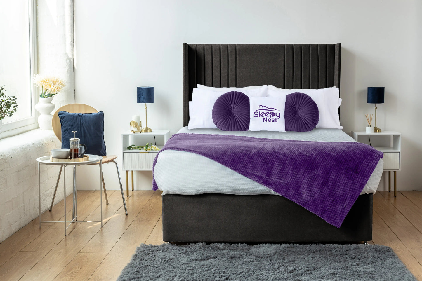 Skyline wingback Divan Bed