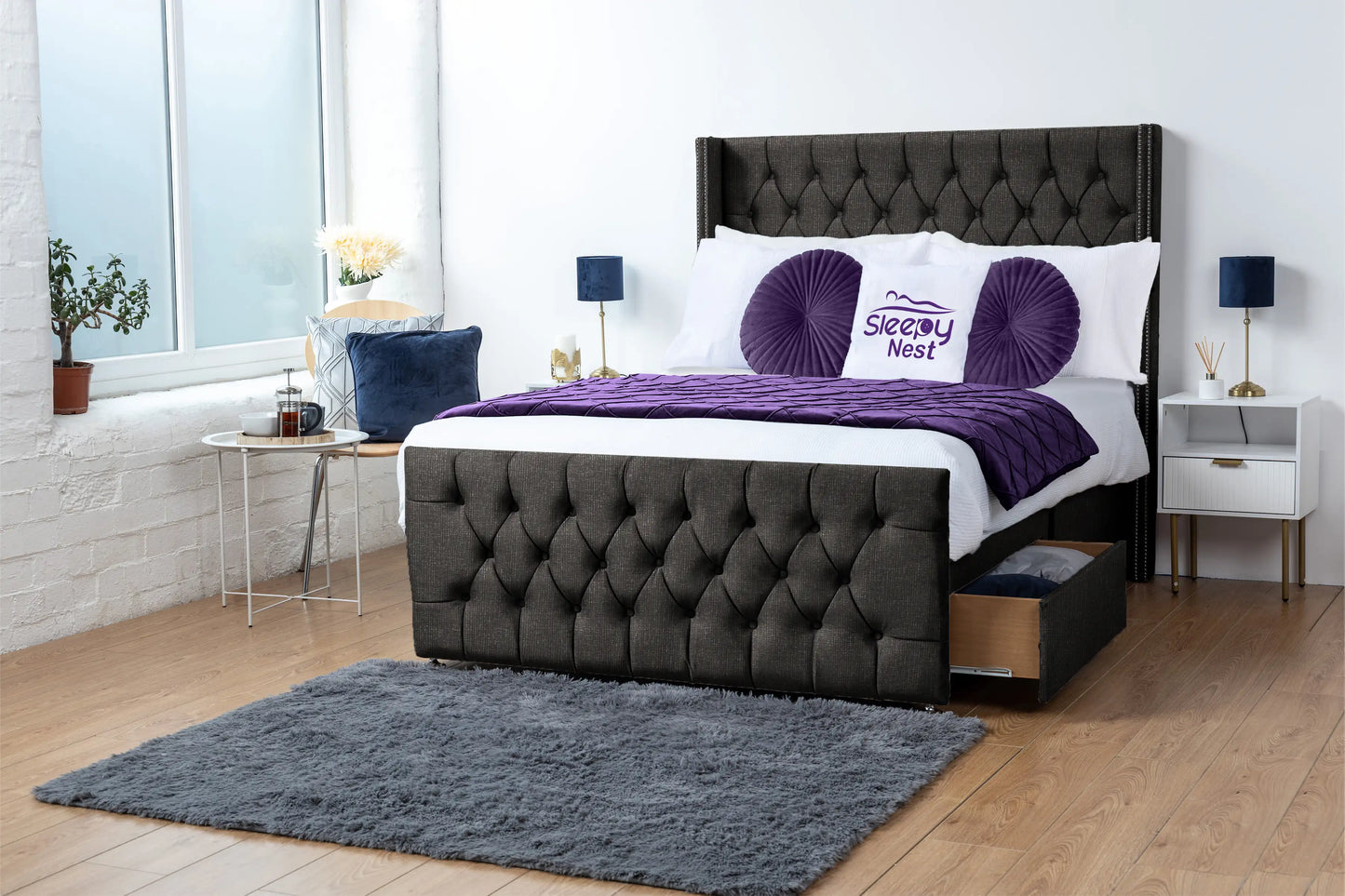 Emily Wingback Divan Bed