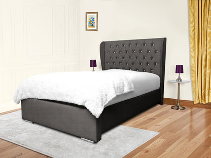 Miri Winged Upholstered Bed