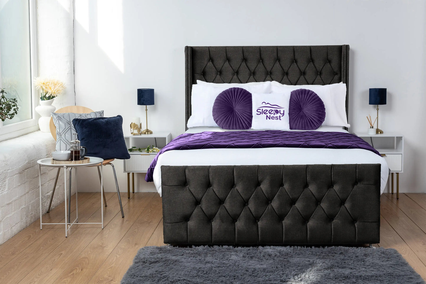 Emily Wingback Divan Bed