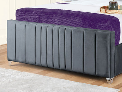 Valencia Lined Wings Upholstered Bed
