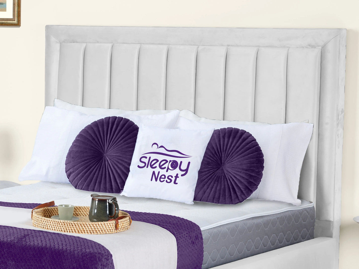Grand panel Upholstered bed
