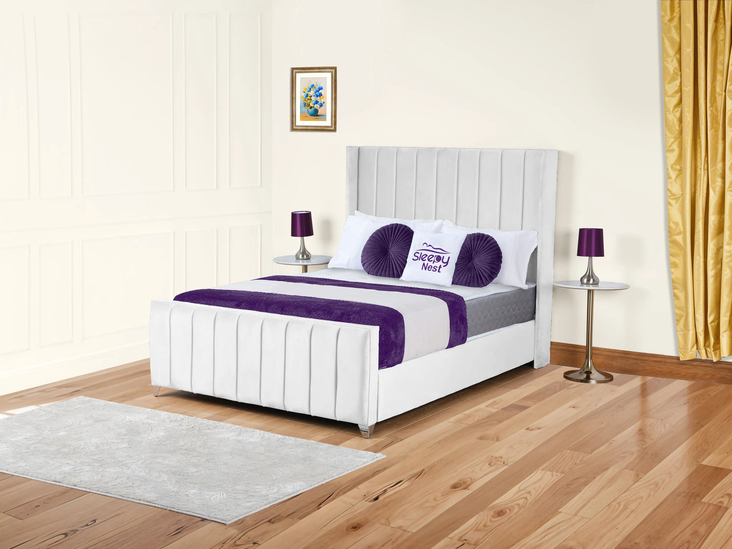 Empire Winged upholstered Bed