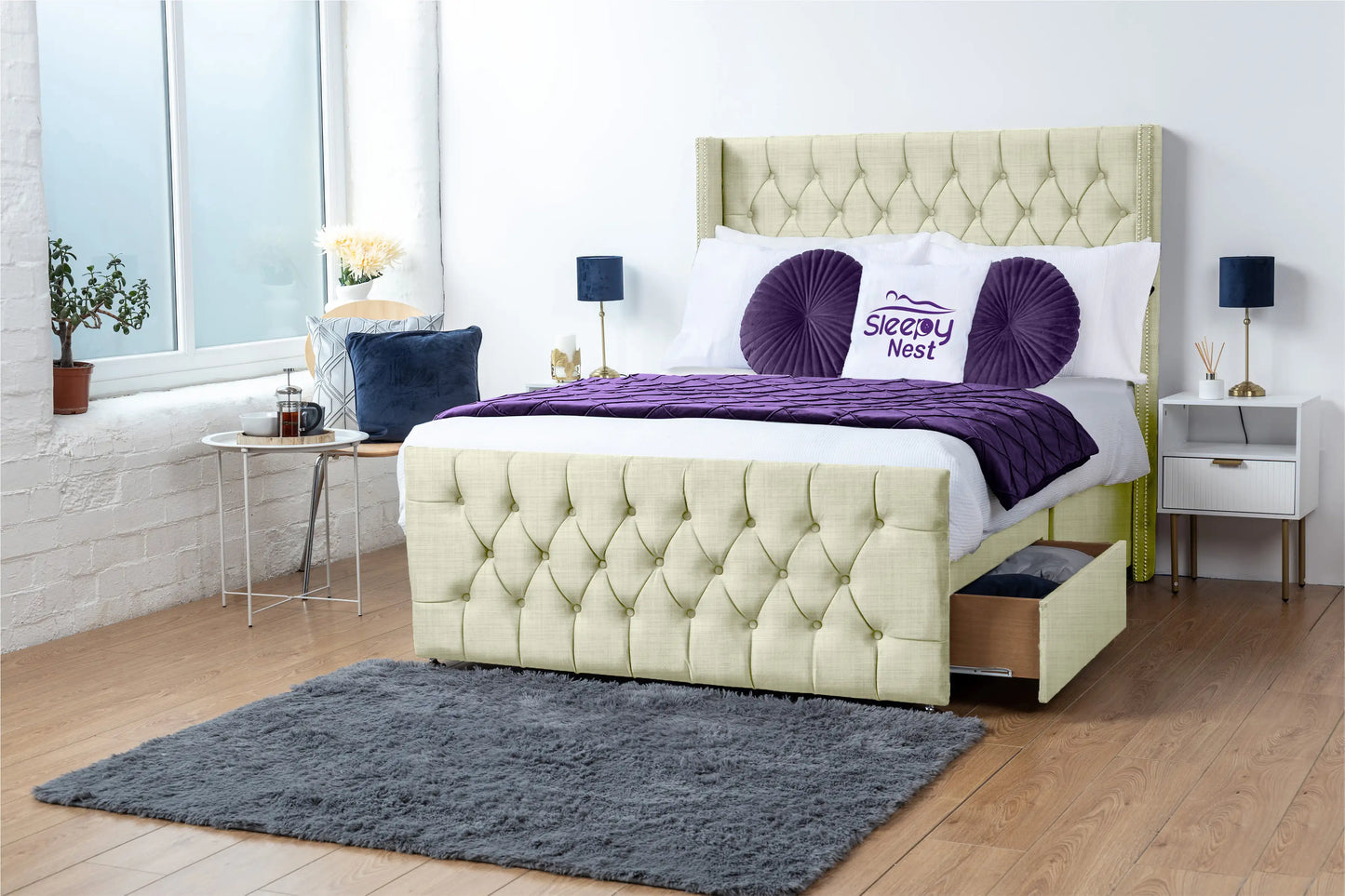 Emily Wingback Divan Bed