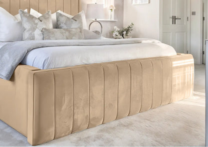 Geneva lined Upholstered Bed