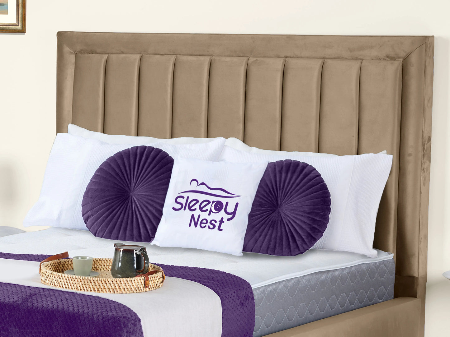 Grand panel Upholstered bed
