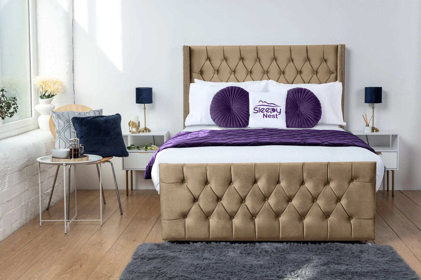 Emily Wingback Divan Bed