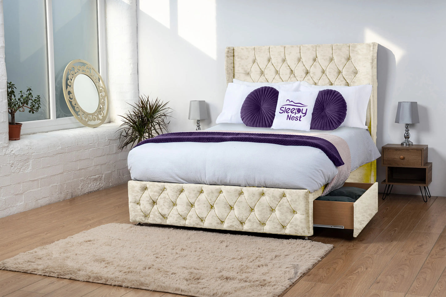 Luxor Wingback Divan Bed