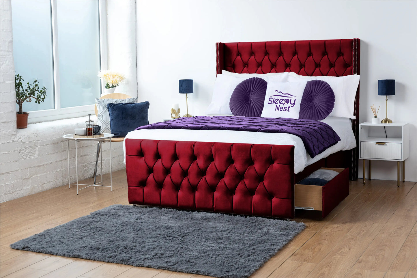 Emily Wingback Divan Bed
