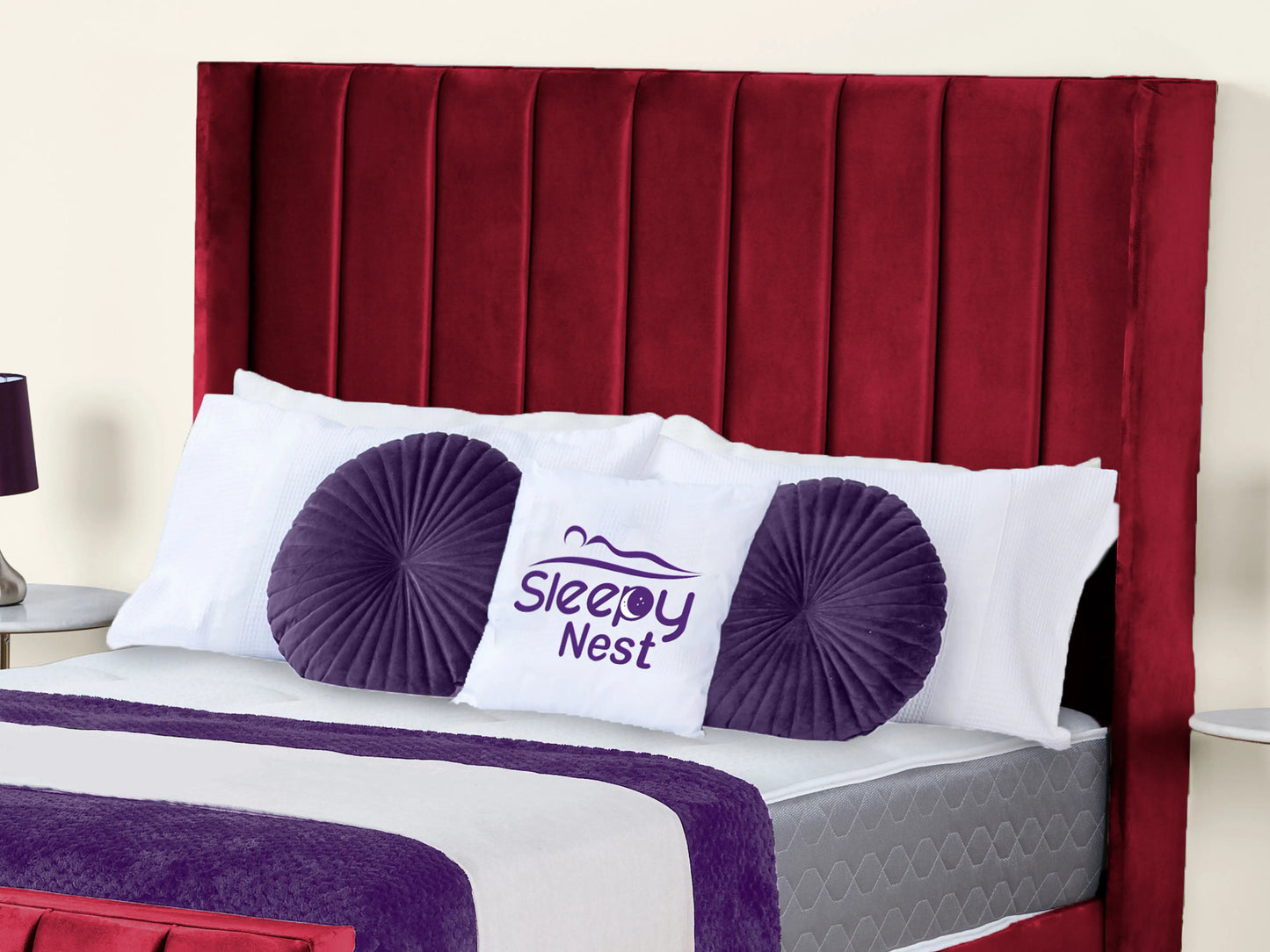 Empire Winged upholstered Bed