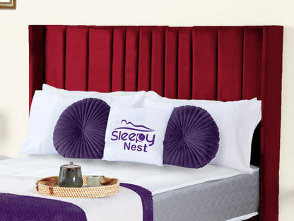 Valencia Lined Wings Upholstered Bed