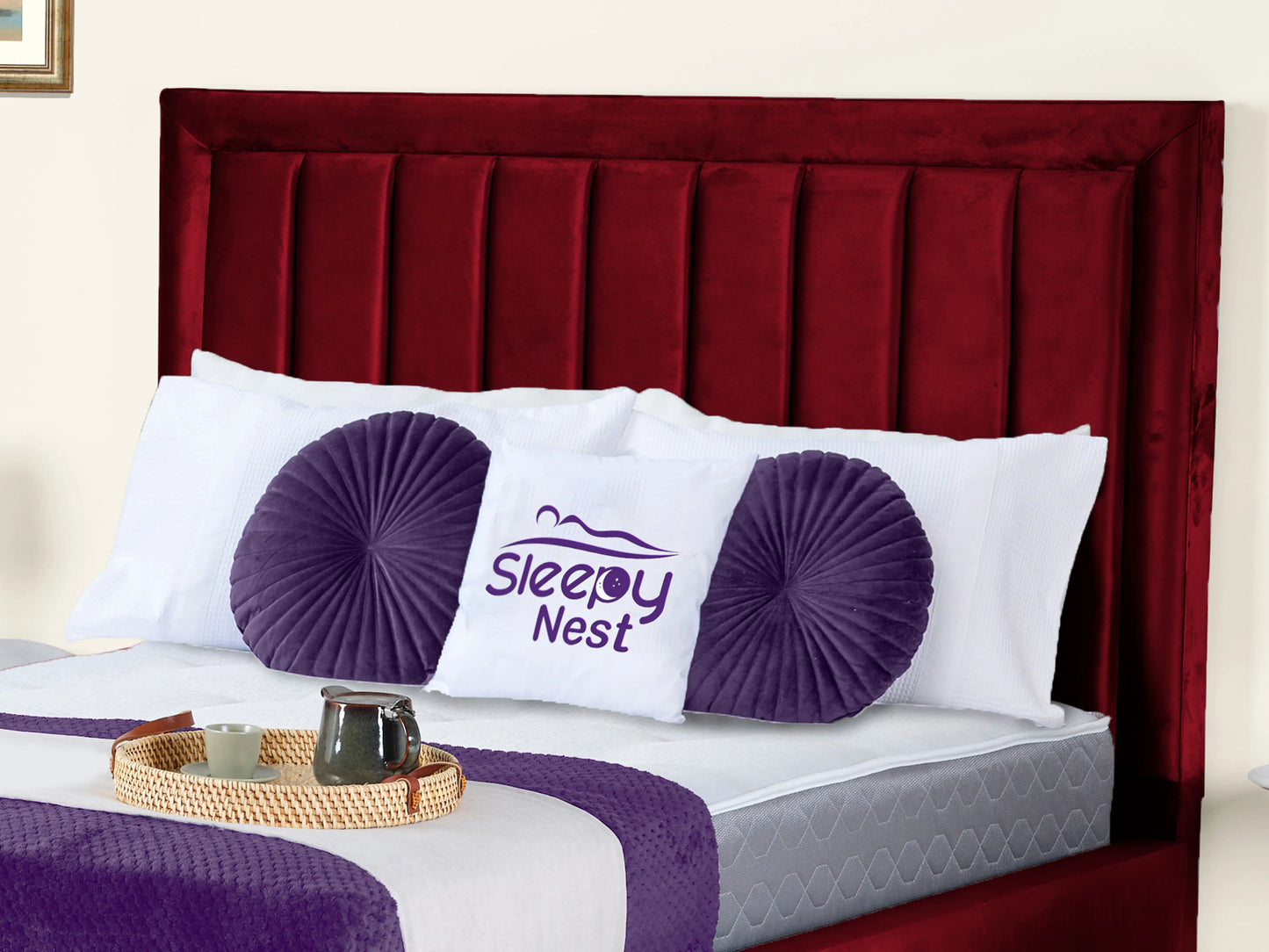 Grand panel Upholstered bed