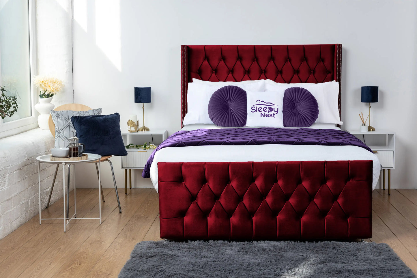 Emily Wingback Divan Bed