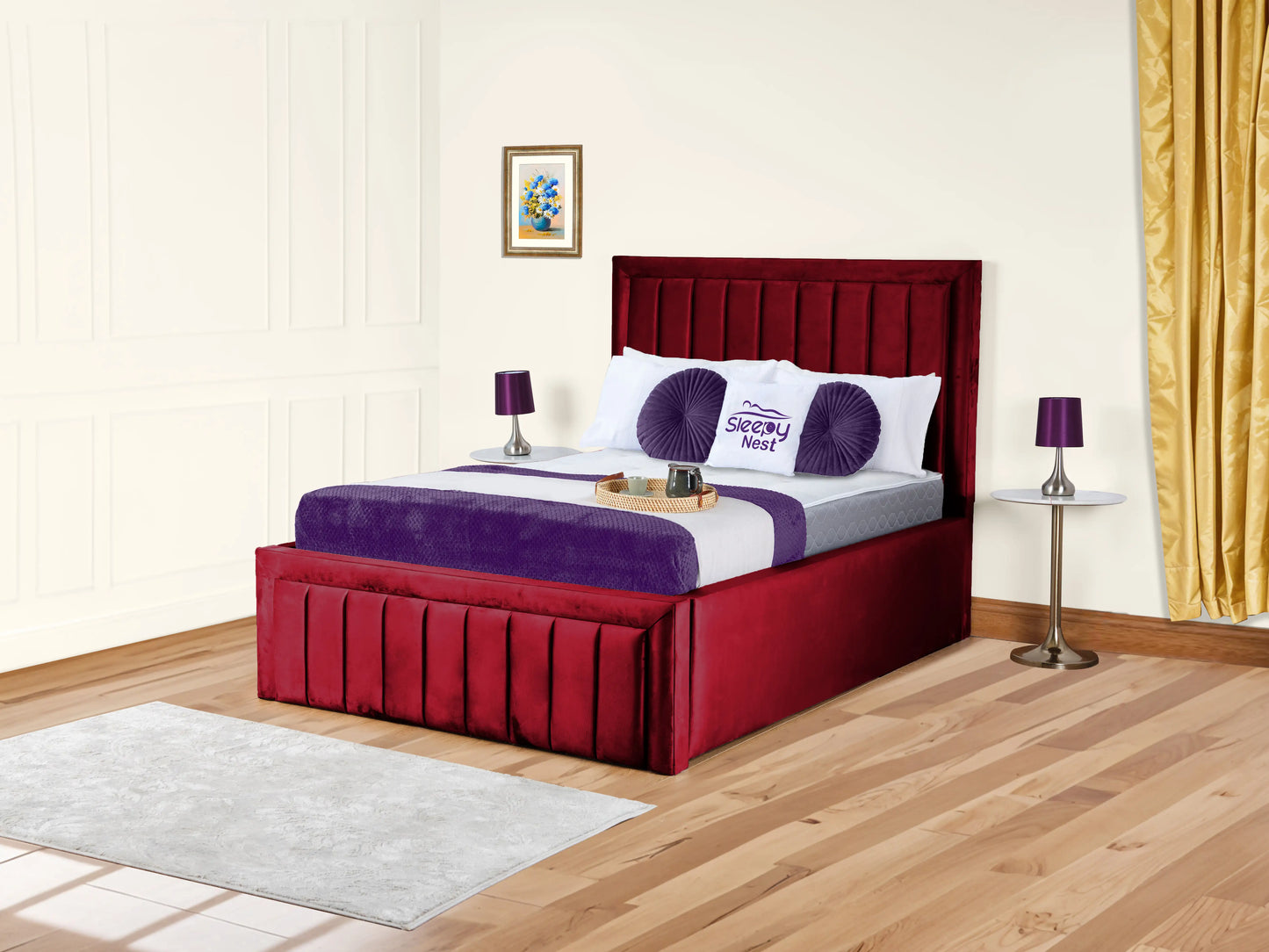 Grand panel Upholstered bed