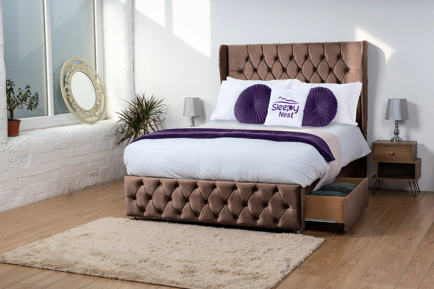 Luxor Wingback Divan Bed