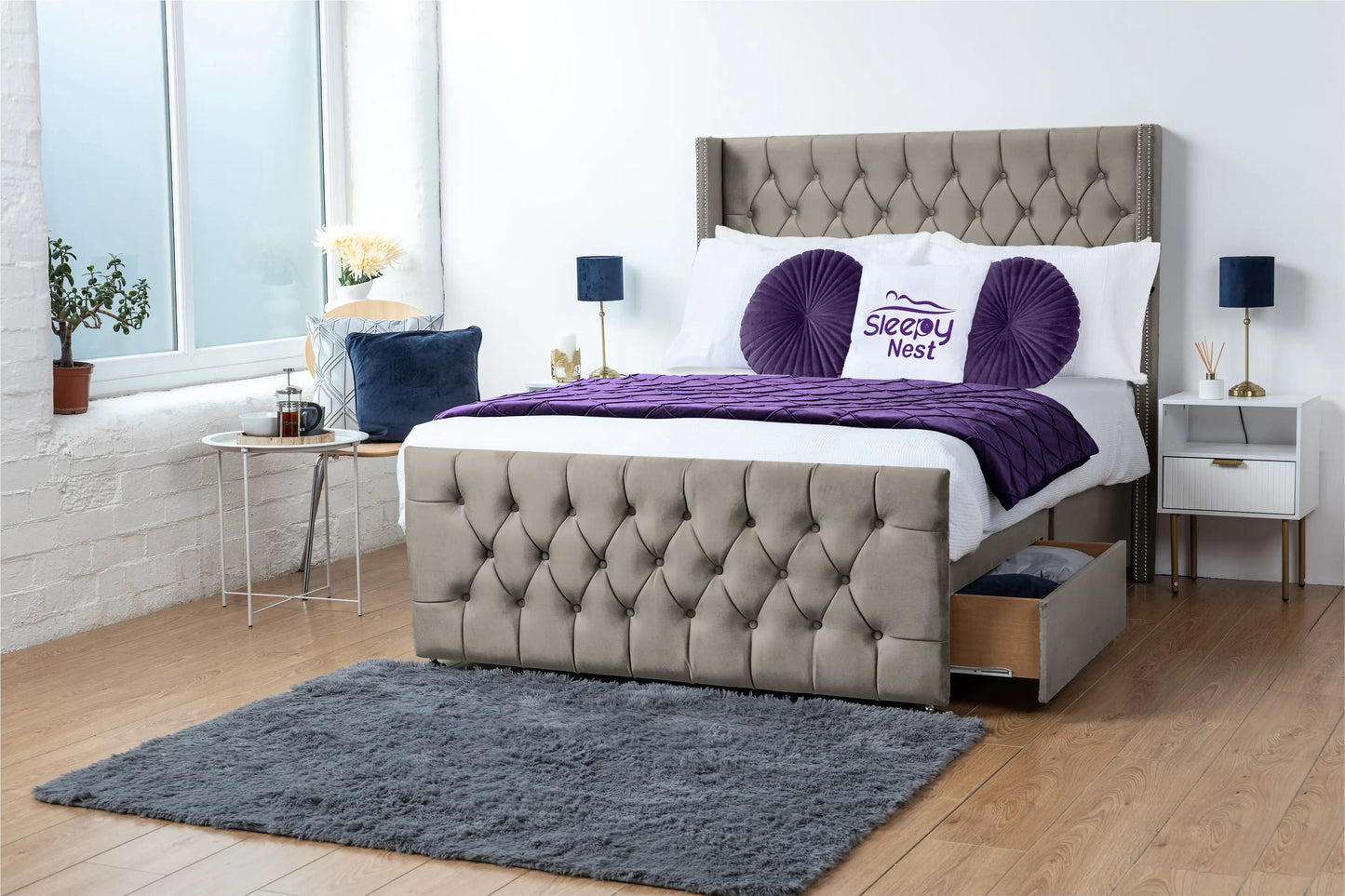 Emily Wingback Divan Bed