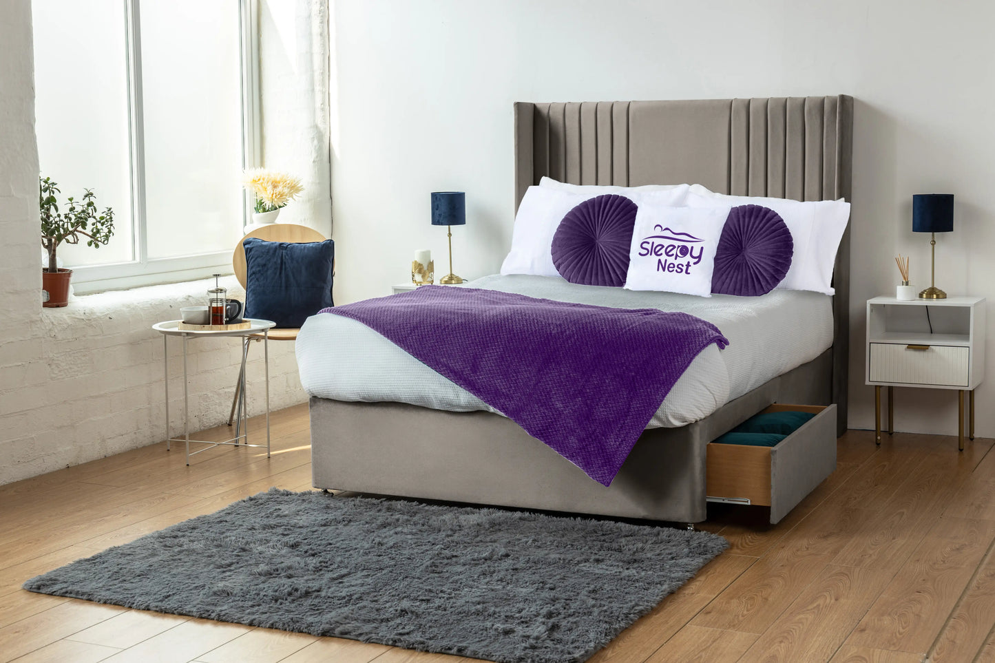 Skyline wingback Divan Bed