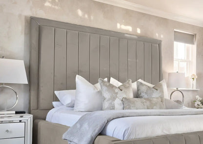 Geneva lined Upholstered Bed